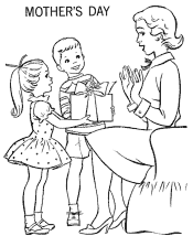 print Mother´s Day coloring pages