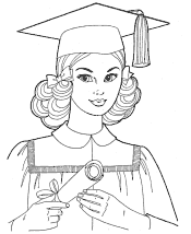 School Coloring Pages for Girls